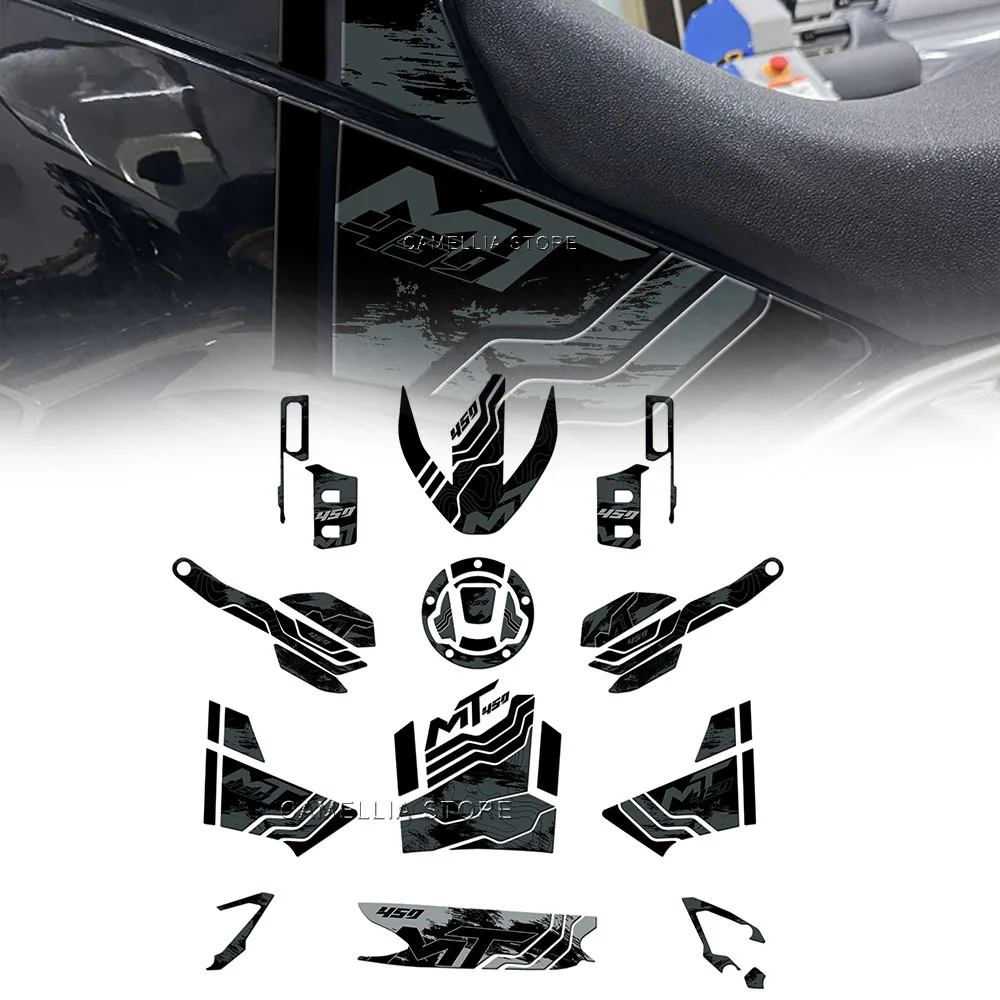 

for CF MOTO 450 MT 2024 Motorcycle Accessories 3d Epoxy Fuel Tank Sticker Waterproof Sticker Newly Launched Sticker Set