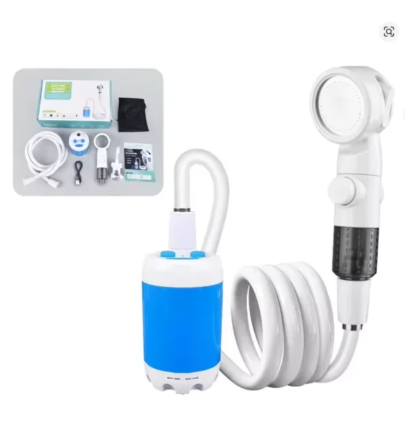 No Need for Electricity Portable Camping Shower Outdoor Camping Shower Pump Rechargeable Electric Shower Pump with Smart Digital
