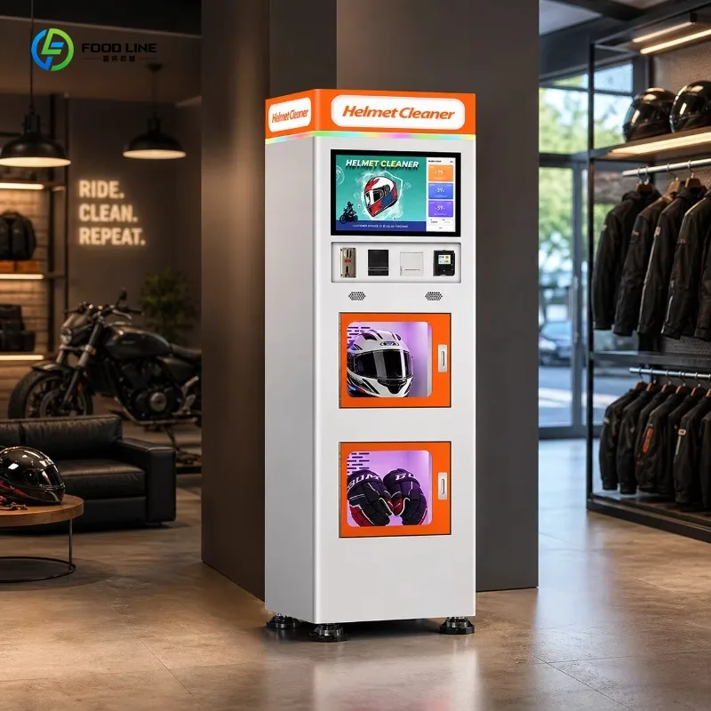 Customized Motorcycle Washing And Helmet Washing Machine Dryer Automatic Coin QR Code Token Payment Support SDK