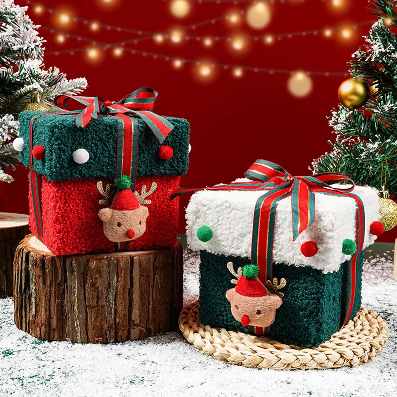 

2025 Christmas Cookie Gift Boxes Handmade Seasonal Stocking Stuffers Festive Snack Container For Christmas Eve Gifts