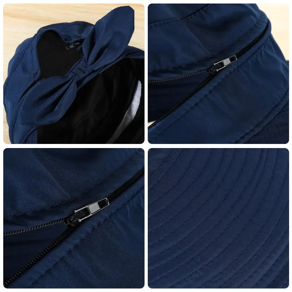 Damen Sommer-Sonnenhut mit breiter Krempe, faltbar, UV-Schutz, Strandhut & Mützen – Detail 3
