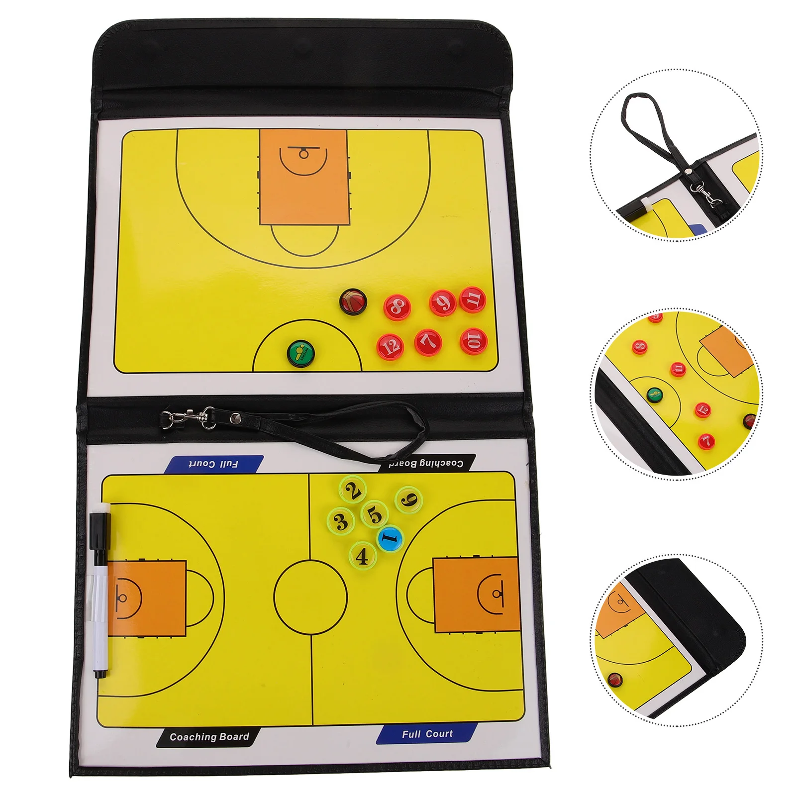 

Reusable Training Tactical Board Light Multifunction Clip Writing Match Board For Sports Competition Basketball Strategy