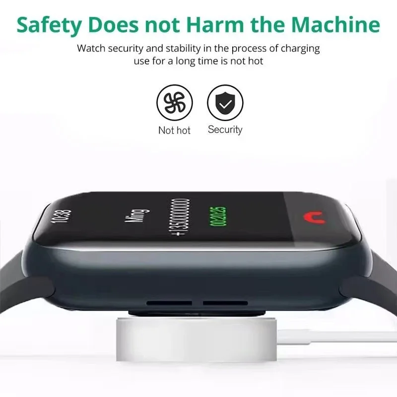 شاحن ساعة لـ Apple iwatch123456789/SEPD Type C/USB Port كابل شحن مغناطيسي لاسلكي محمول