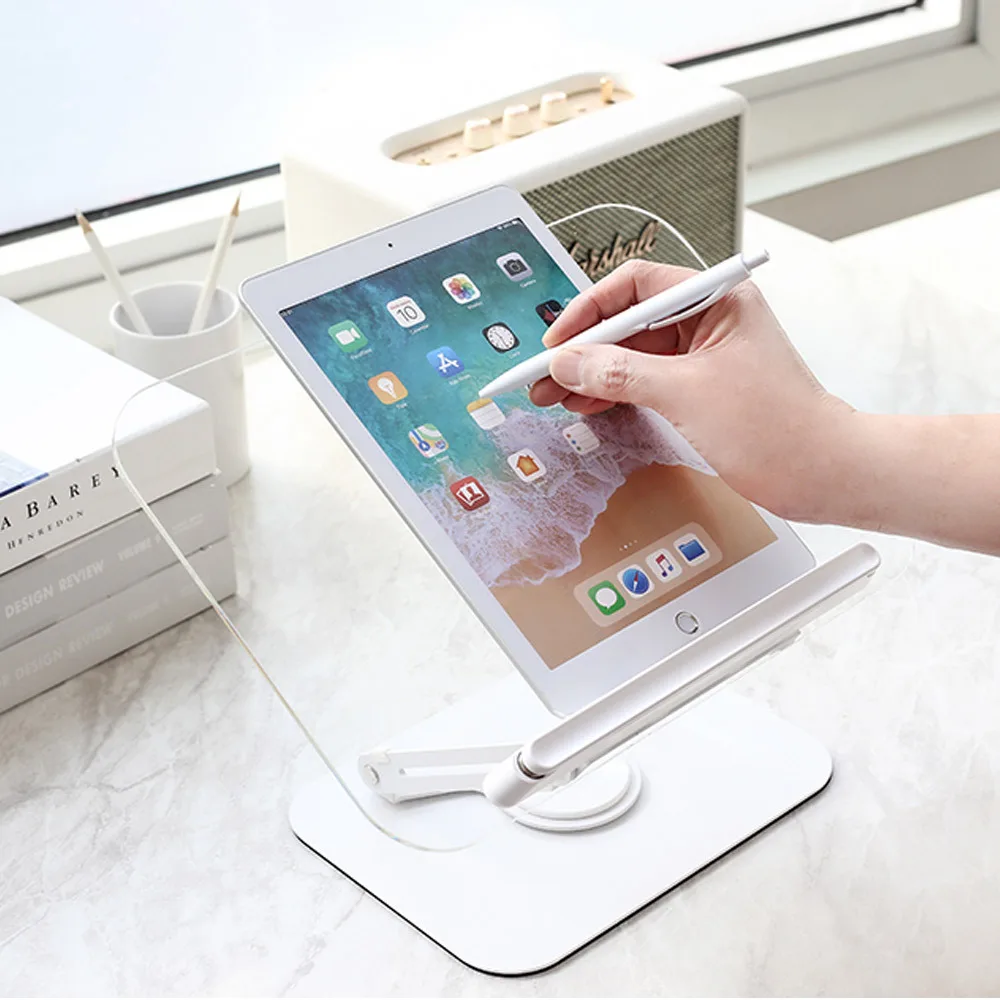 Height Angle Adjustable Rotating Reading Table Laptop for IPad Galaxy Tab Tablet Stand Folding BOOK Holder Stand for Reading