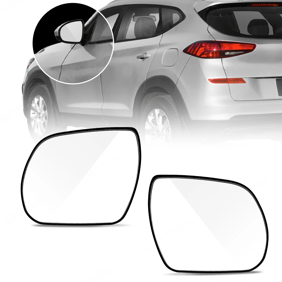 

Vgetting Car Rearview Mirror For Hyundai SantaFe 2007 2008 2009 2010 2011 2012 87621-3J000 87611-3J000 Door Mirrors With Heating