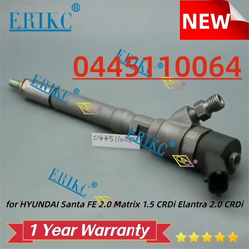 

Форсунка ERIKC Common Rail 0445110064 33800-27000, форсунка для HYUNDAI Santa FE 2,0 Matrix 1,5 CRDi Elantra 2,0 CRDi
