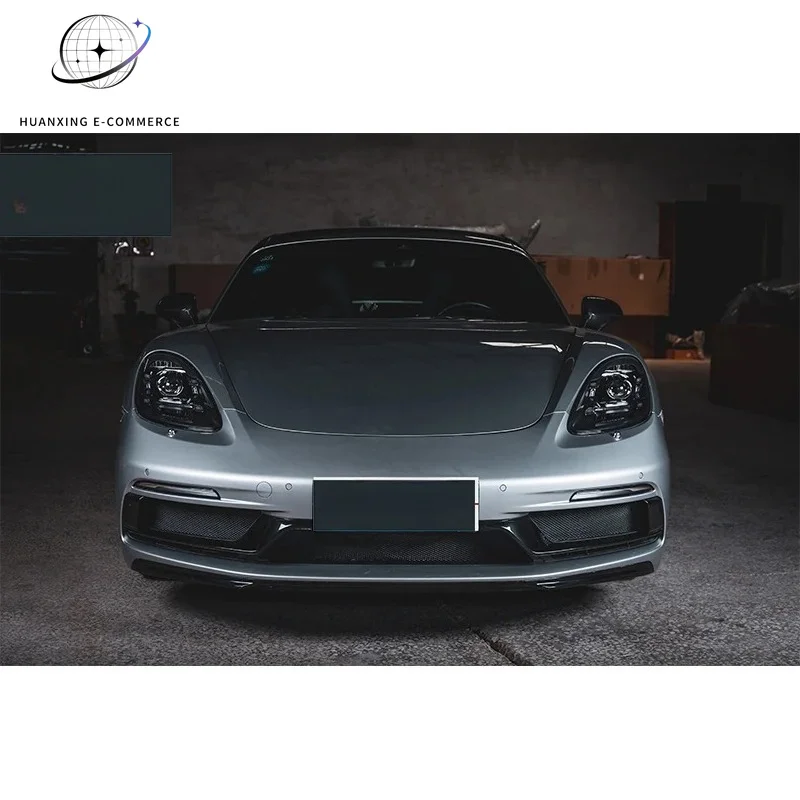 T- Factory Body Kits for  Cayman Boxster 718 High Quality Front Bumper Assembly Taillamp Tail Lip Upgrade GTS Style