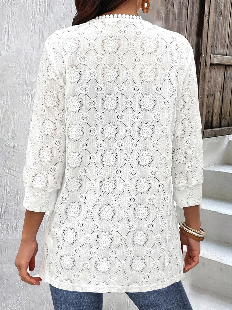 Plus Size 2025 Summer New Women's All-over Printed Floral Turtleneck Dress for Holiday and Beach Polyester