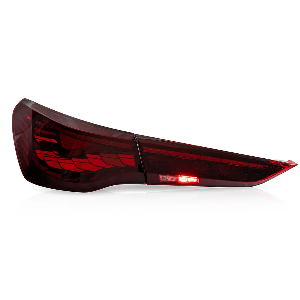ไฟรถไฟท้ายสําหรับ BMW G22 G82 2021-2023 LED ไฟท้ายอัตโนมัติชุดอัพเกรดแบบไดนามิก GTS เครื่องชั่งมังกรอุปกรณ์เสริมสไตล์