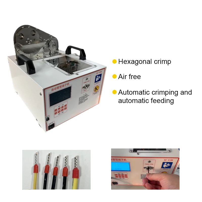 BORX 0.5/0.75/1.0/1.5/2.5 Tube Type Terminal Crimping Machine European Pin Type Terminal Stripping And Playing Terminal Machine