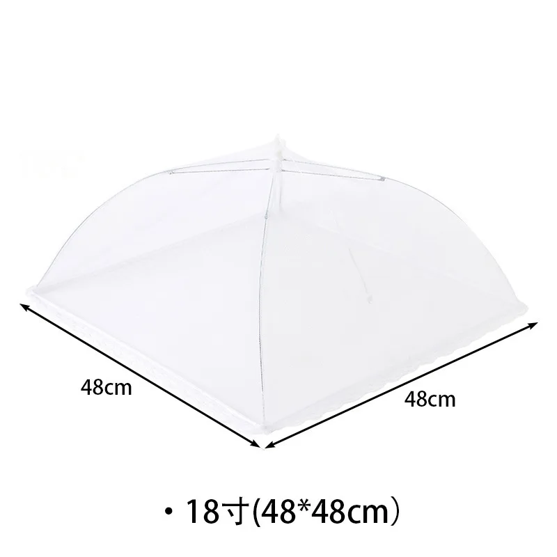 White picnic mesh food cover tablecloth dustproof transparent dish cover