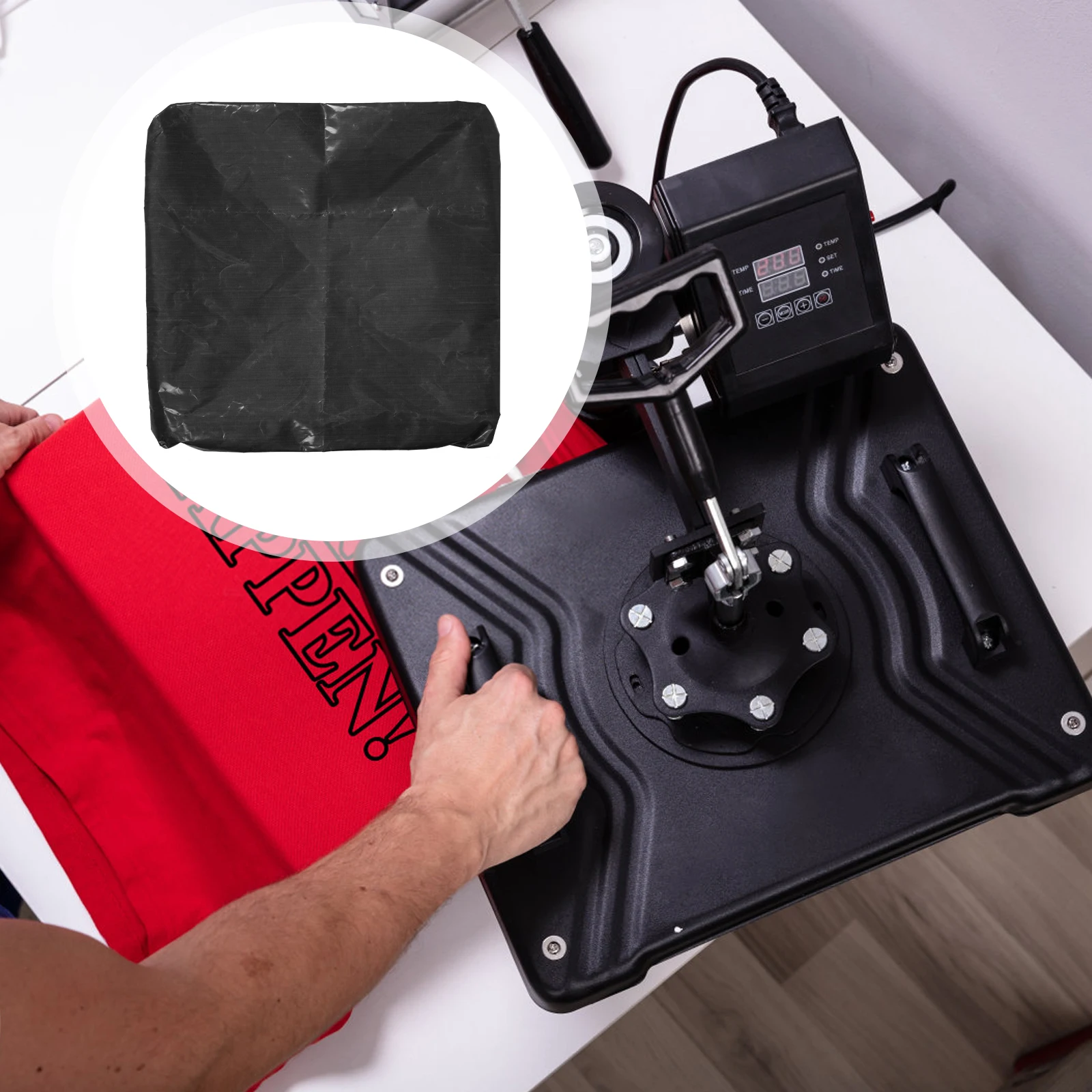 

Sturdy Heat Press Protective Cover High Temperature Resistant Chemical Fiber Easy Install Scratch Resistant Non-Stick for Art