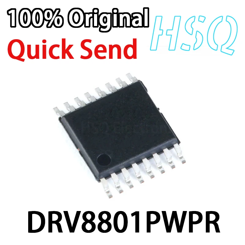 

5PCS New Original DRV8801PWPR DRV8801 HTSSOP-16 2.8A Brush DC Motor Driver