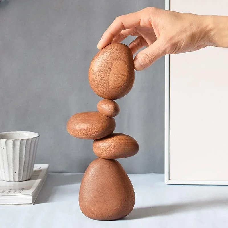 Balanced Rock Log Decoration Living Room Bedroom Wine Cabinet Table Nordic Puzzle Decompression Home Accessories