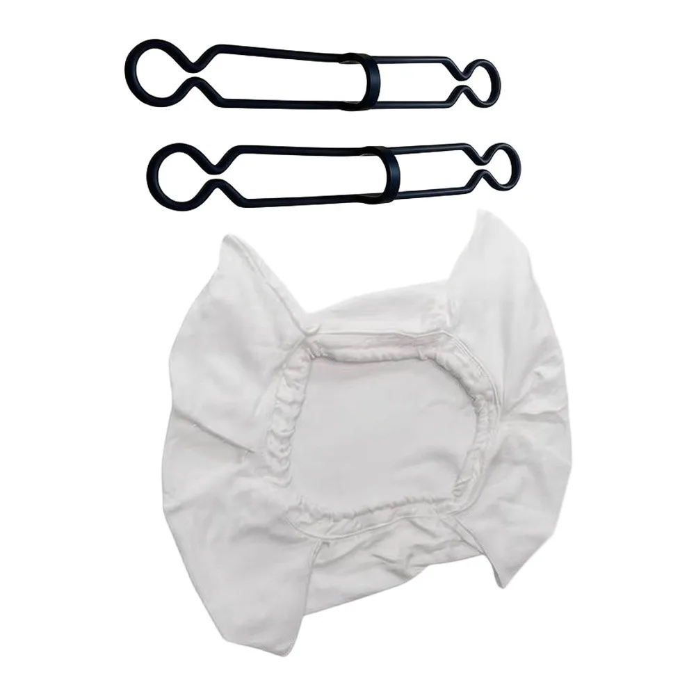 Filter Bag and Clip Set Designed for Dolphin and Robotic Pool Cleaners Compatible with 99954307 R1 and 9981430 R2