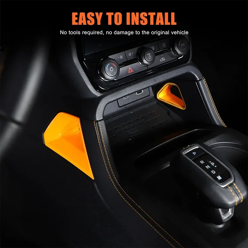 

Gao Ruying For Ford Ranger 2023-2025 Car Center Console Shifter Panle Compartment Side Frame Cover Trim Interior Car Accessories