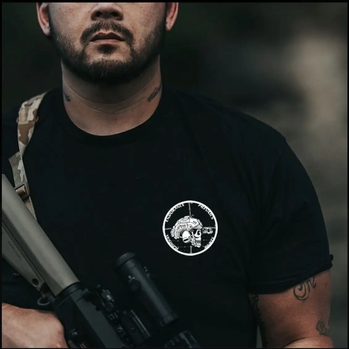 American Tough Guy Short Sleeve T-Shirt Inspirational Quotes Printed Top Summer Men's Outdoor Tactical Casual Comfortable Tee