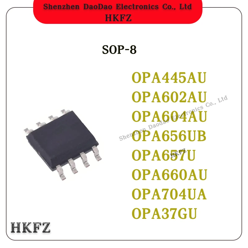 

Quality Brand New OPA445AU OPA602AU OPA604AU OPA656UB OPA657U OPA660AU OPA704UA OPA37GU IC MCU Chip SOP-8