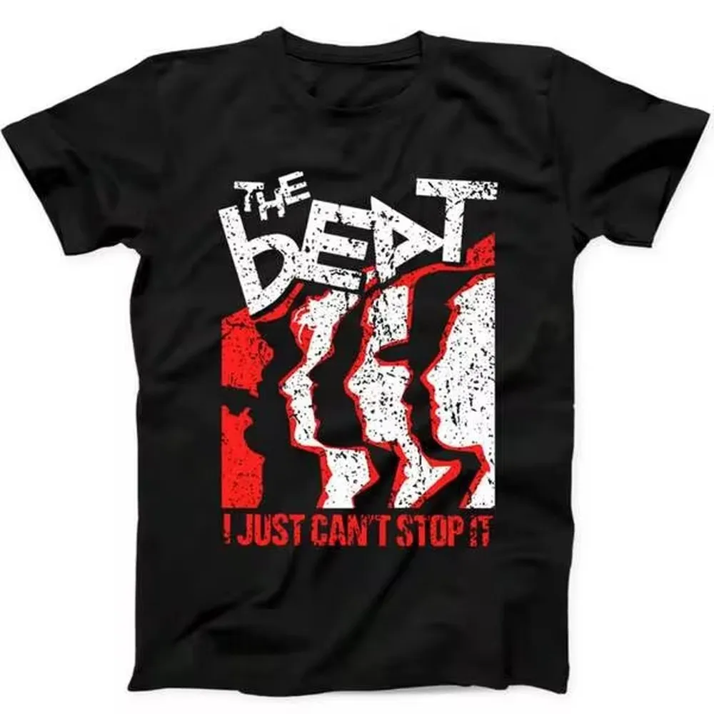 180GSM Pure Cotton Printed T Shirt The Beat I Just Cant Stop Ska Rhythmic Music Graphic Soft Breathable Knit Casual Ska Fan Daily Tee