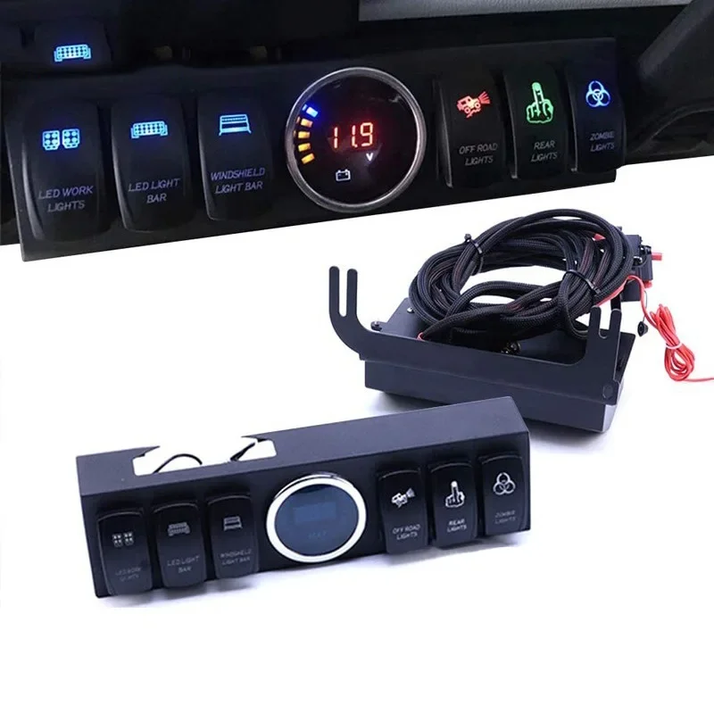07-18JK Six-way 6-key Switch, Control System Fuse Relay Box, Circuit Modification, Switch Assembly