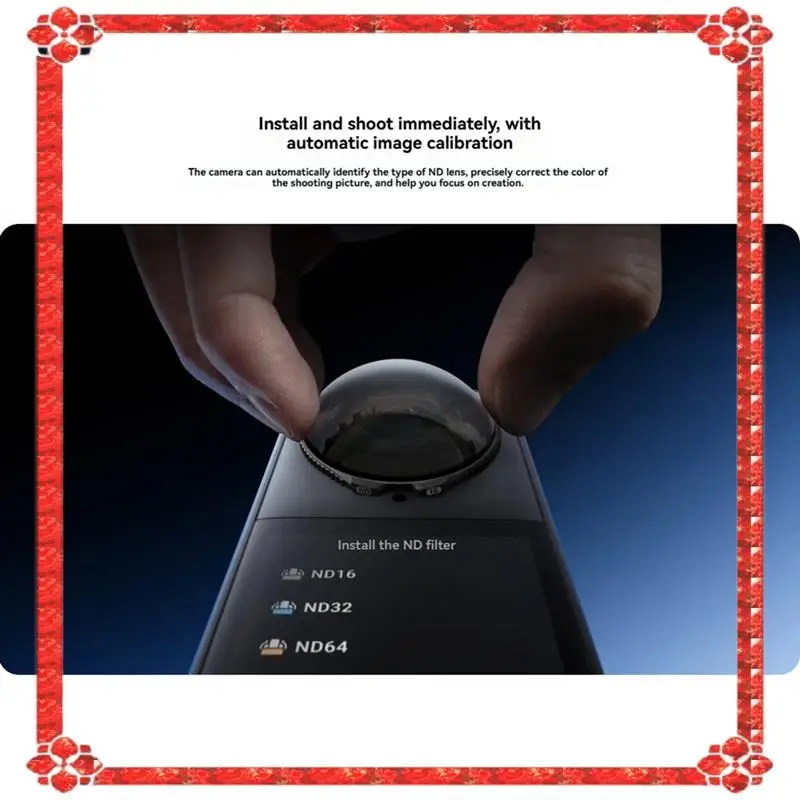 تسليم 24 ساعة لمرشحات Insta360 X5 ND ND32 مرشحات الزجاج المقسى طمس الحركة السينمائي لملحقات Insta 360 X5 #2