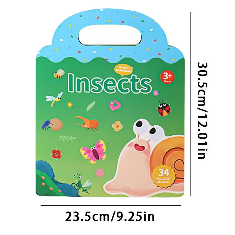 الأطفال التعليمية DIY لعبة قابلة لإعادة الاستخدام ملصق كتاب الإدراك التعلم ملصق حزمة لغز مجموعة للأطفال بنين بنات اللعب الهدايا