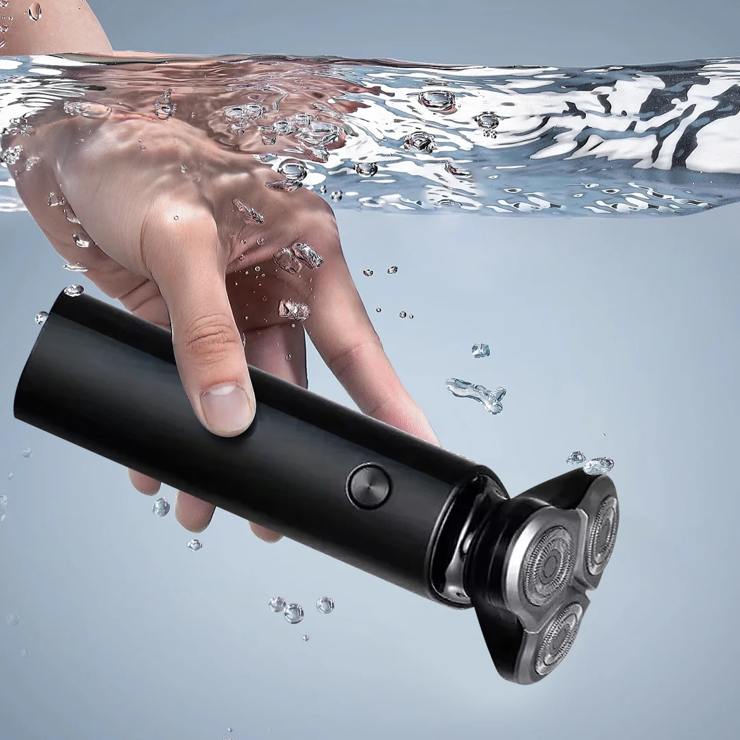 XIAOMI MIJIA S500 Alat Cukur Elektrik Clipper Triple Blade Trimmer Untuk Pria Cukur Basah Kering Dapat Dicuci Mesin Pemotong Rambut Jenggot Razor