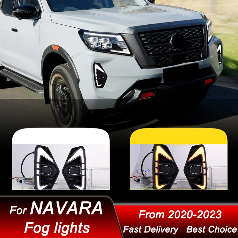 

Pop Car Fog Lamp For Nissan Navara NP300 2020-2023 LED Daytime Running Light Upgrade High Configure Projector Lens Accessories K