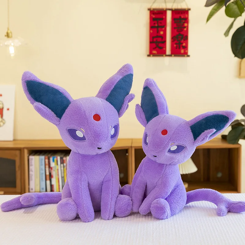 PokéMon Eeveelution Eevee dibujos animados Anime peluche juguete Kawaii tamaño grande Espeon muñeco de peluche suave lindo peluches almohada niños regalo de Navidad