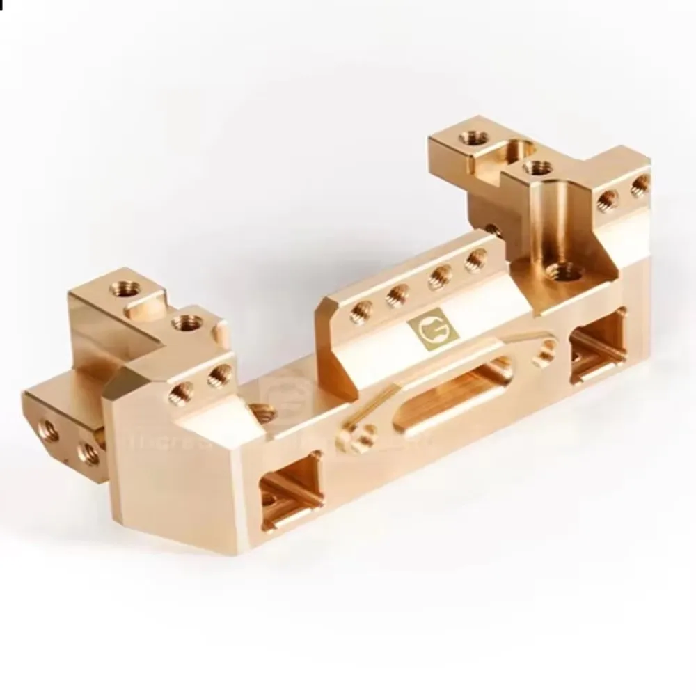 GRC TRX4 G2 Multifunctional Servo Front Copper Bracket with Built-in Servo Winch Bracket # GAX0031D