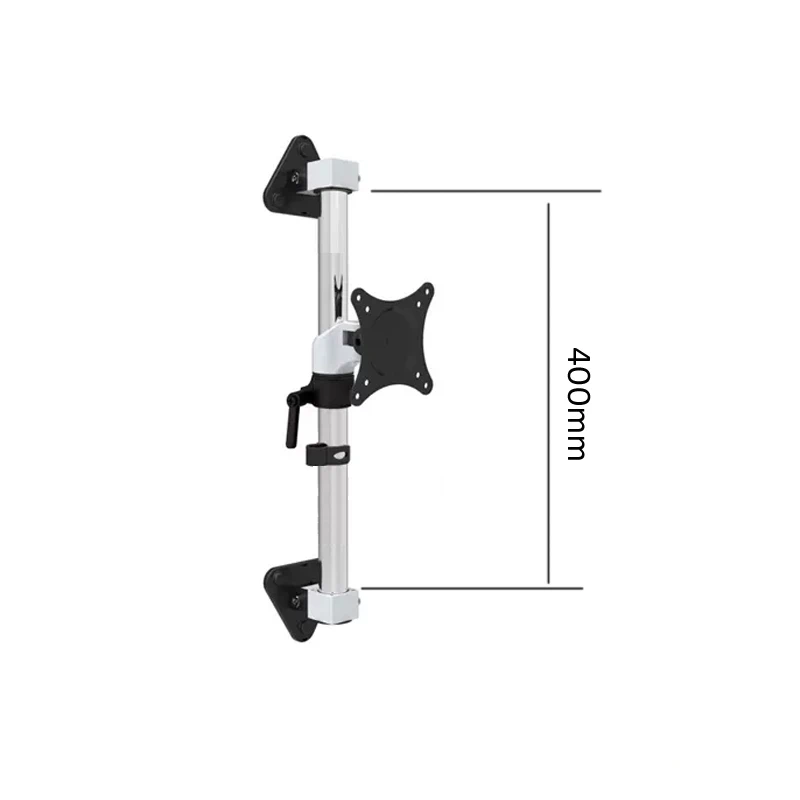 FE111W-M FE112W-M  Aluminum 0-8kg 360 rotate clamp big keyboard WALL  mount bracket with mouse long white round pole