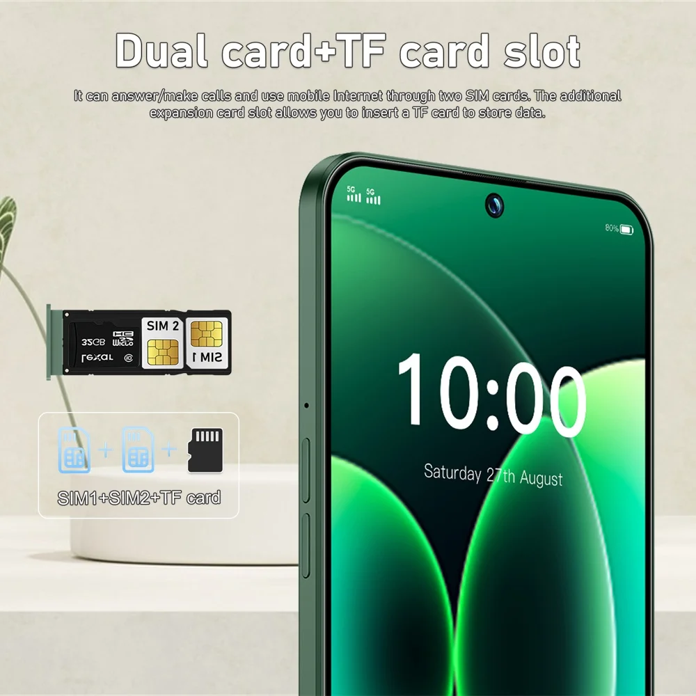 K-Touch Mobile Phones M17 Pro Max Smartphone 7.3HD Original Cell Phone 4G 5G Dual SIM Android 15 Cheap 7800mAh WIFI GPS Global Version Cellphones