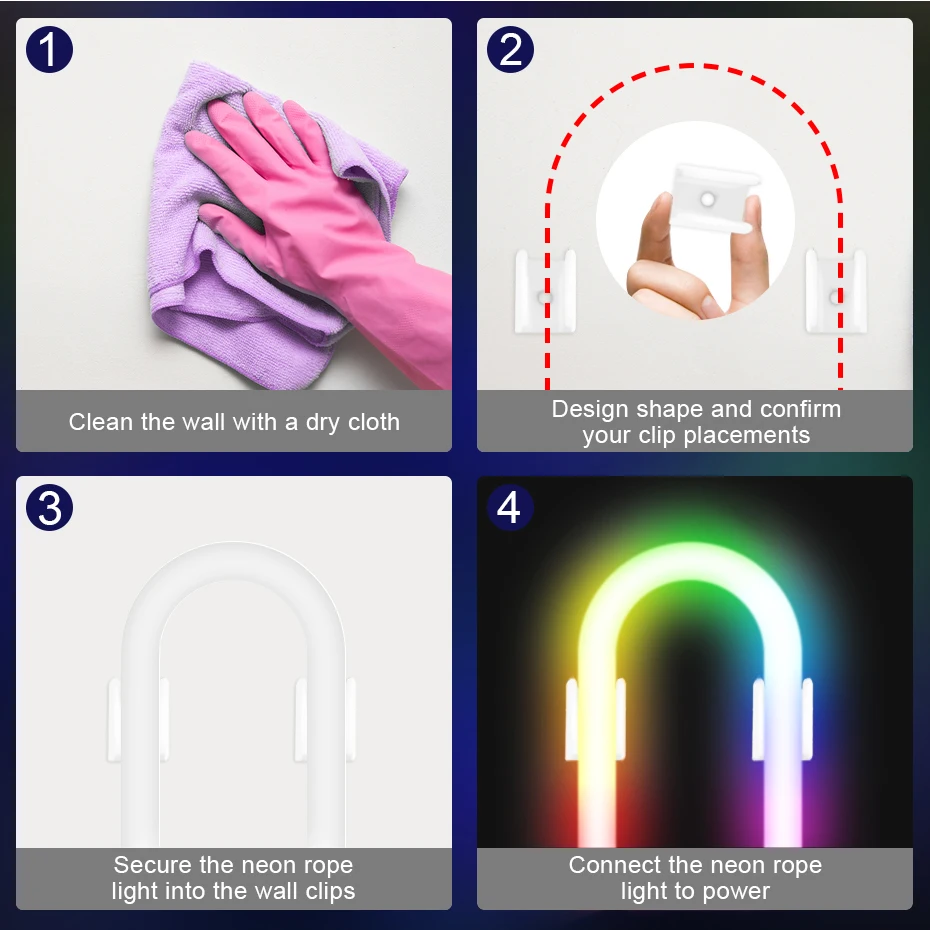 Smart LED Neon Strip Lights Dreamcolor RGB Tape DC 12V Bluetooth Control Led Ribbon Chasing For Outdoor Waterproof Lighting