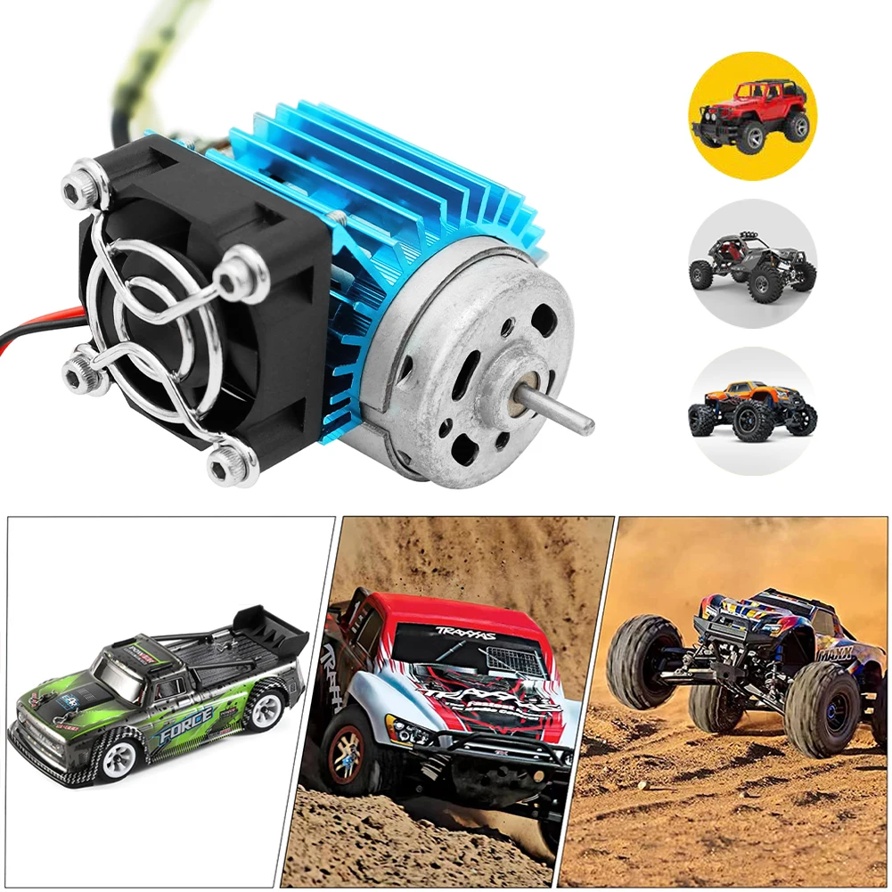 RC Motor Radiator with 5V Cooling Fan for 1/14 1/16 1/18 370 380 390 RC Car for 2838 2858 2845 Brushless Motor
