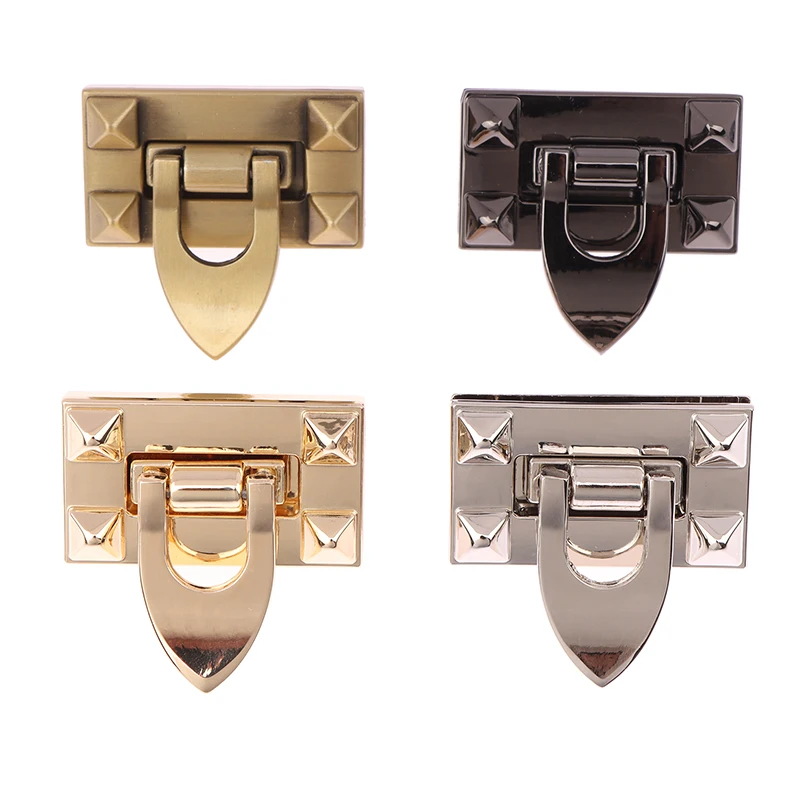 1Pc 4CM Metal Turn Twist Lock Buckles For DIY Women Handbag Bag Purse Hardware Closure Clasp Bags Parts Accessories