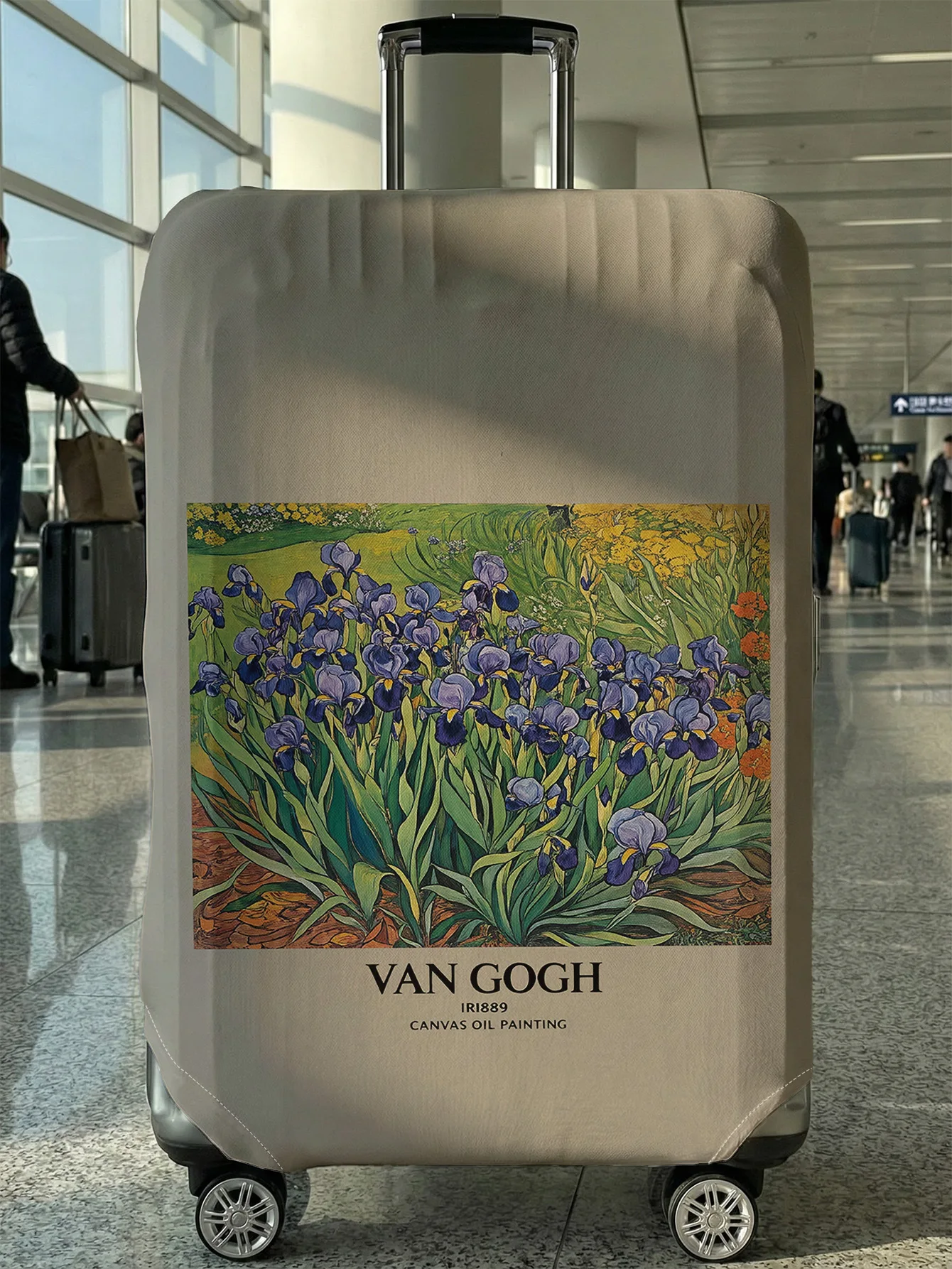 

Iris print luggage protection case, suitable for 18-32 inch luggage cases, luggage handle gloves, travel accessories