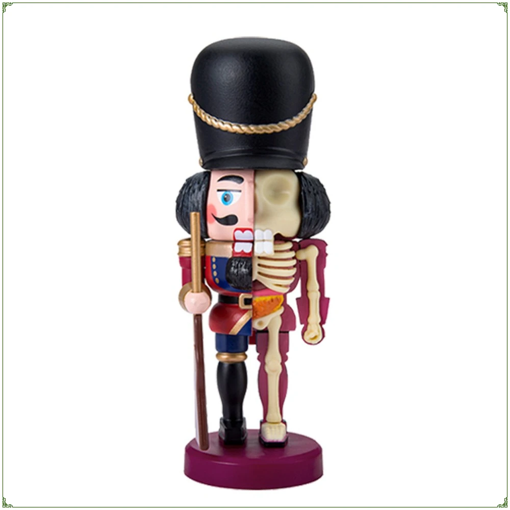 

4D Master Nutcracker Guard Half Anatomy with Gun Exquisite Trendy Collectible Art Pieces Interior Decoration Gift Goods in Stock