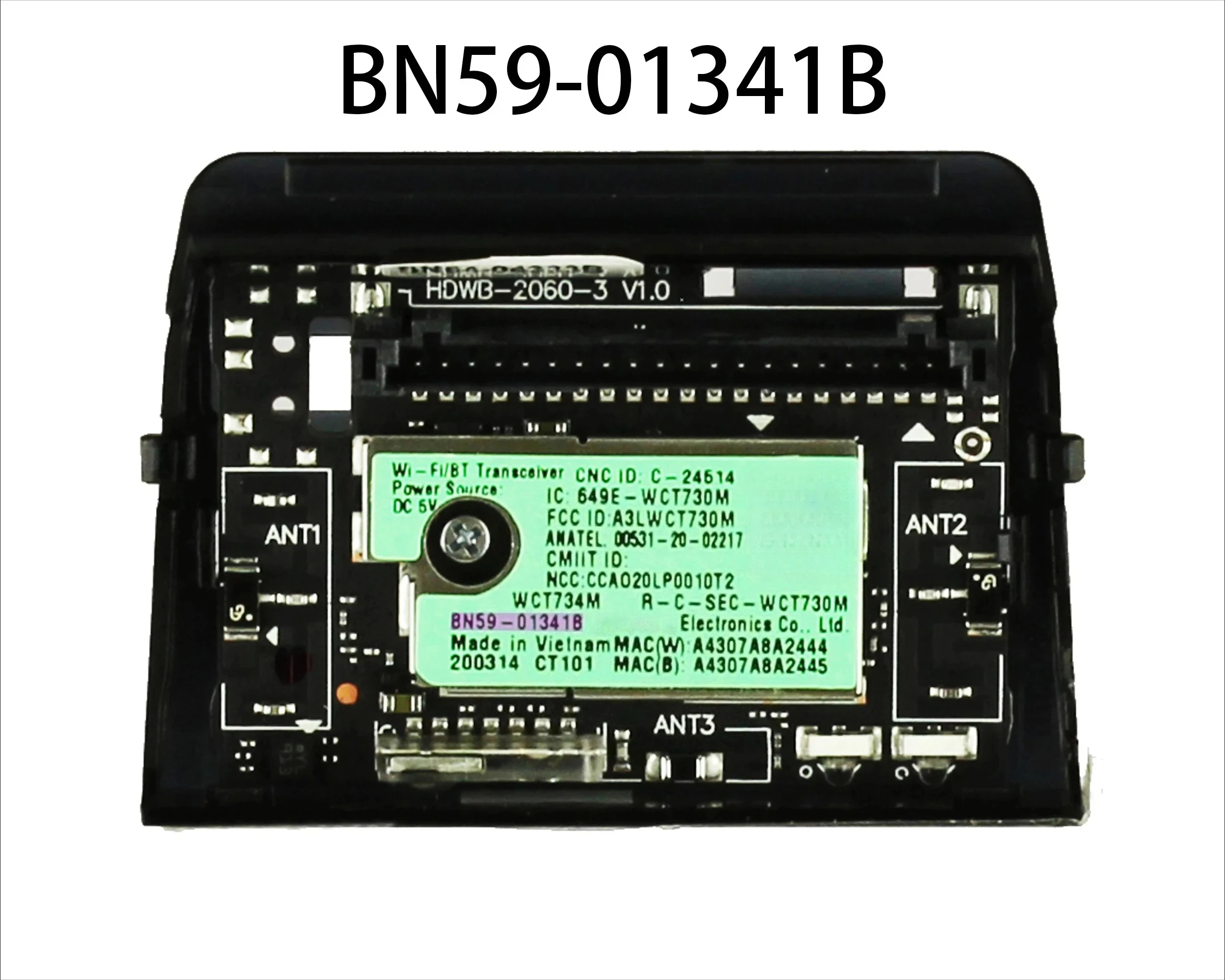 

BN59-01341B 649E-WCT730M A3LWCT730M Беспроводной модуль Wi-Fi Bluetooth UE43TU7172U UE55TU7125K UN55TU7000F UN82TU700DF UN55TU700DF