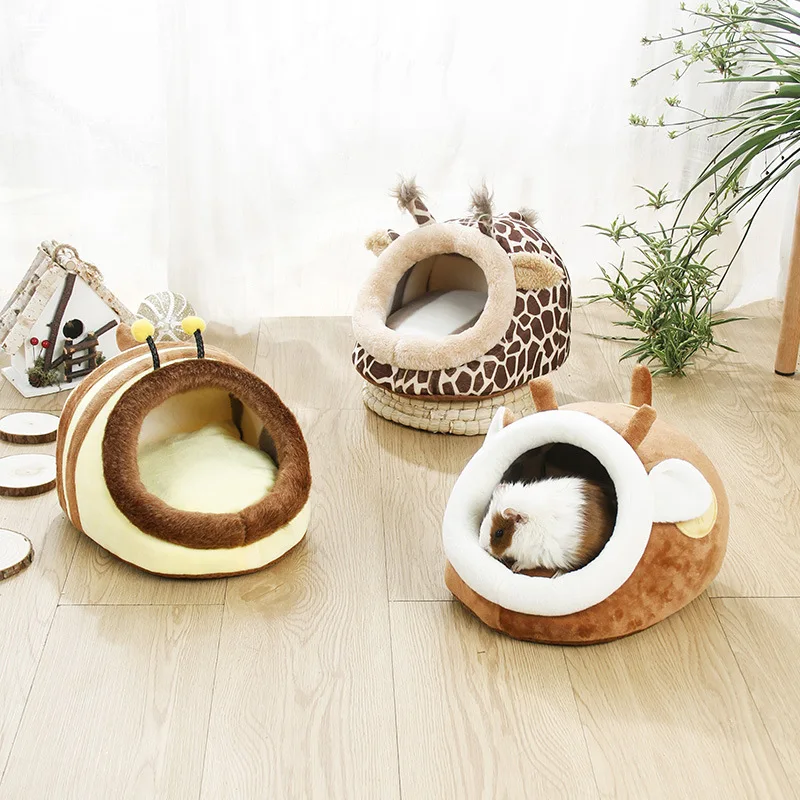 Guinea Pig House Hamster Cotton Cage Small Animal Nest Winter Soft Warm Pet Bed For Rodent/guinea Pig/rat/hedgehog Pet Supplies