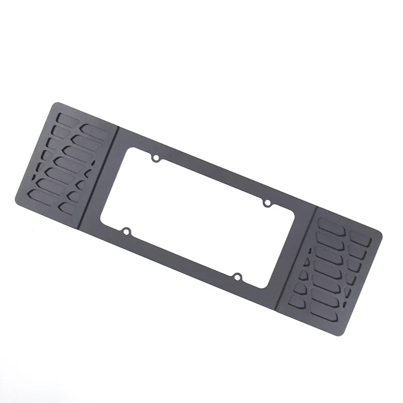 For Chevrolet Corvette C6 2005-2013 Aluminium Alloy Black Car Rear License Plate Panel Sticker Car Accessories
