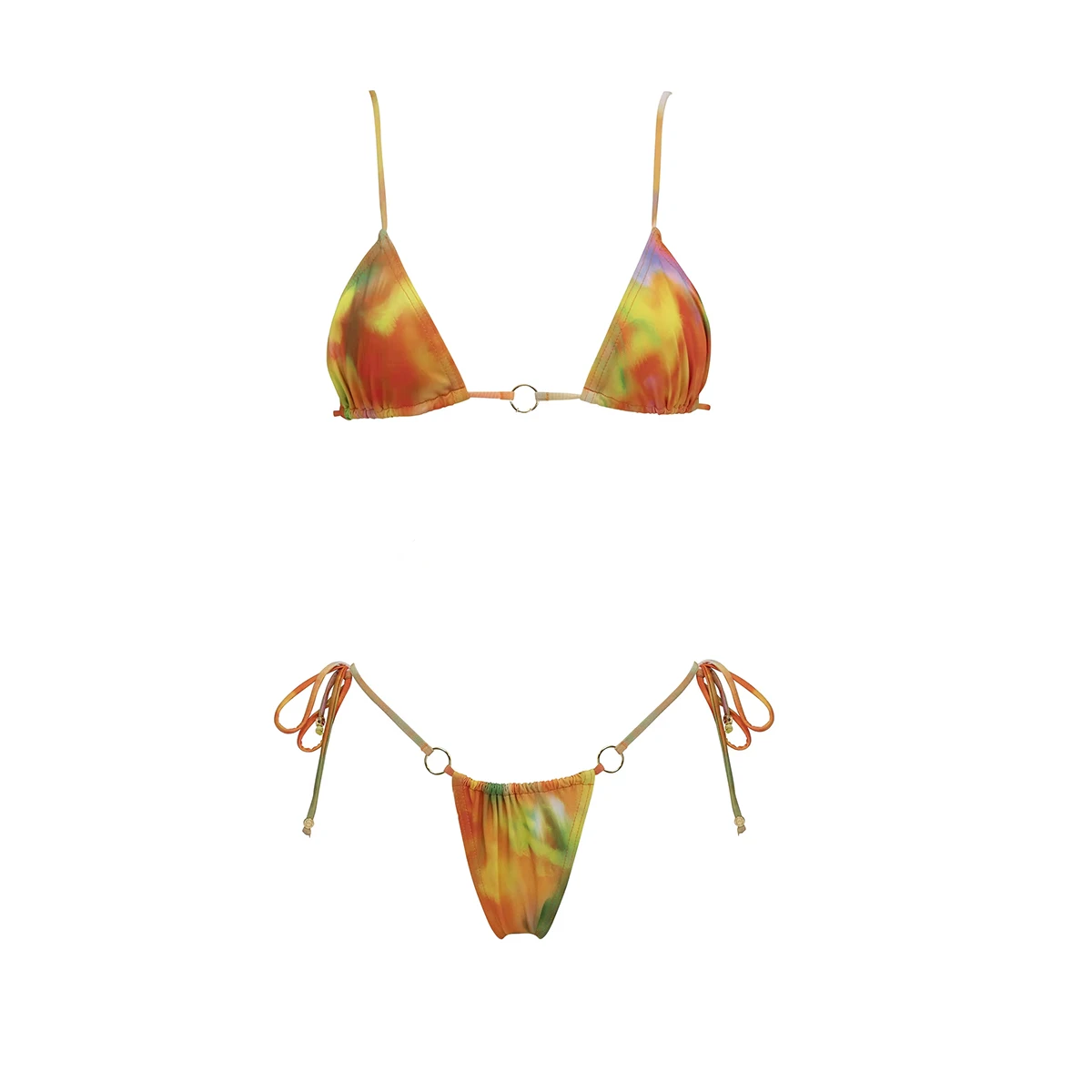 Push Up Bikini 2024 Sexy Women Swimsuit Female Swimwear Micro Bikini Set Swimming Suit Tie Dye Beachwear Brazilian Biquini