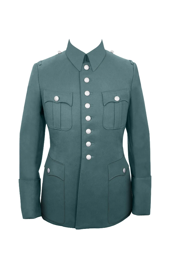 GUDK-B024 WWII Police allemande M38 Officier général Gabardine Service Waffenrock Tunique