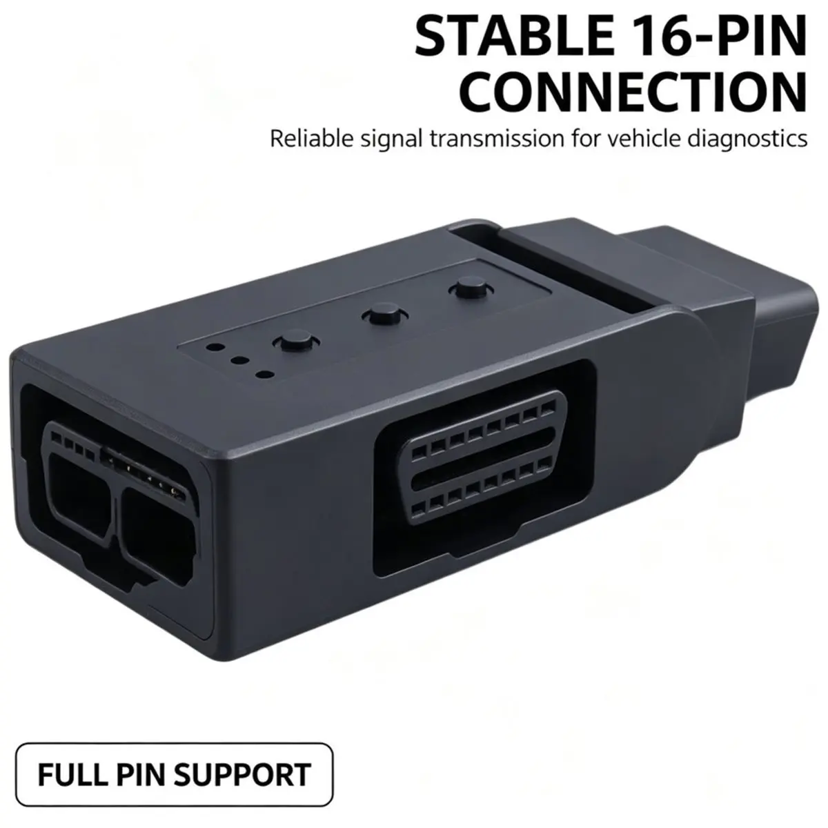 ABQE Switch OBD2 OBDII Full 16 Pin,Male 1 to 3 Female 1 to 2 OBD Cable Splitter Swtich Converter for Diagnostic Extender Tool