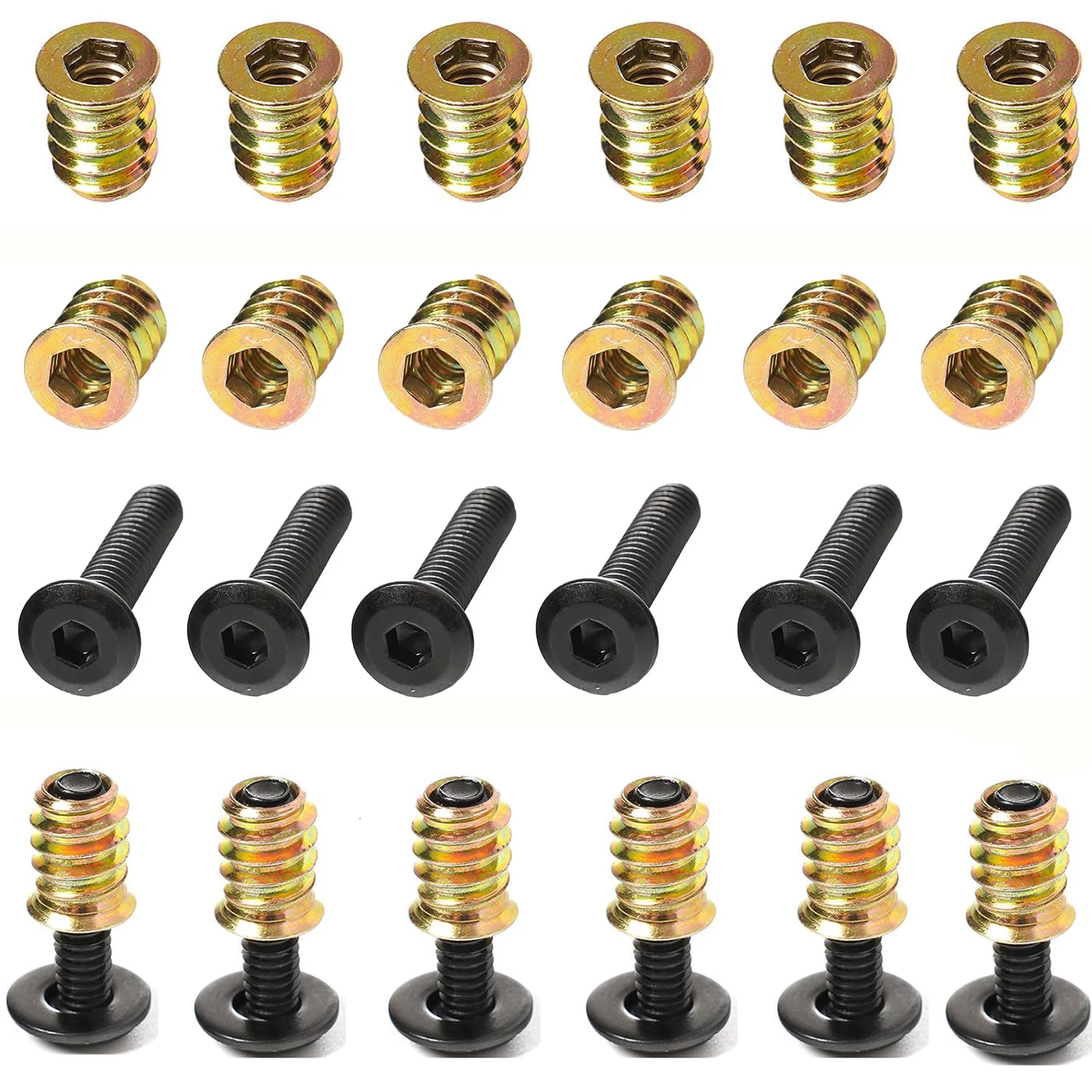 Furniture Hardware Screws - Wooden furniture screws with 8/16pcs thread