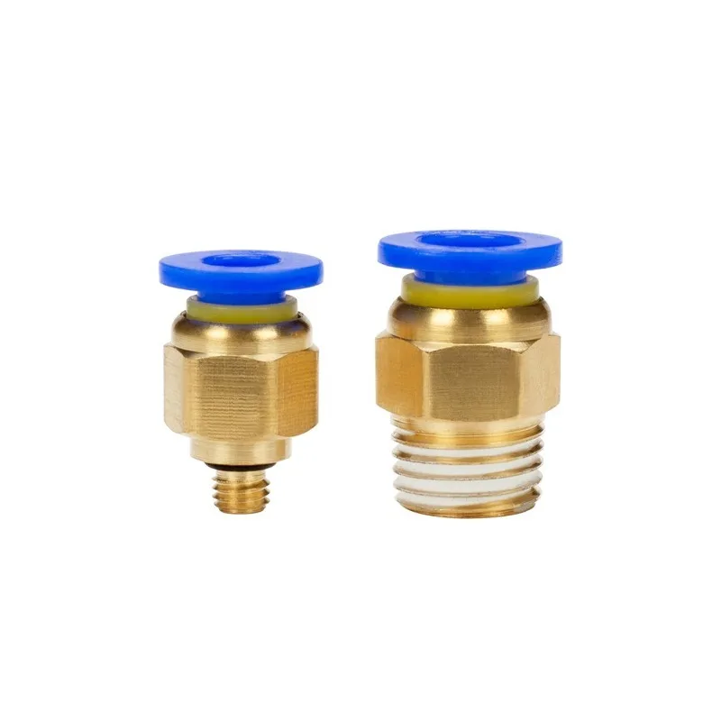 10pcs Trachea Pneumatic Quick Coupling PC Male Thread Straight Pneumatic Fitting Push To Connect Air Hose Connector