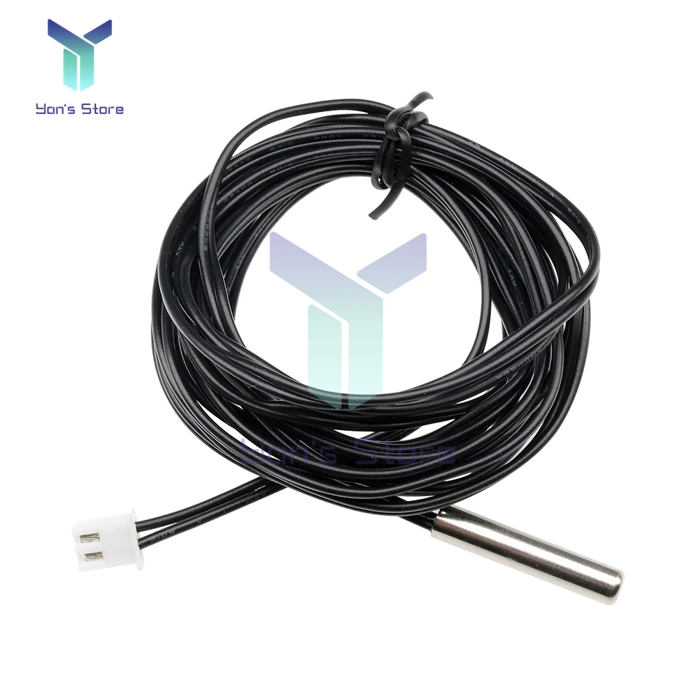 100/200cm 2 Meter Waterproof NTC 10K 1% 3950 Thermistor Accuracy Temperature Sensor Wire Cable Probe For W1209 W1401 Thermostat