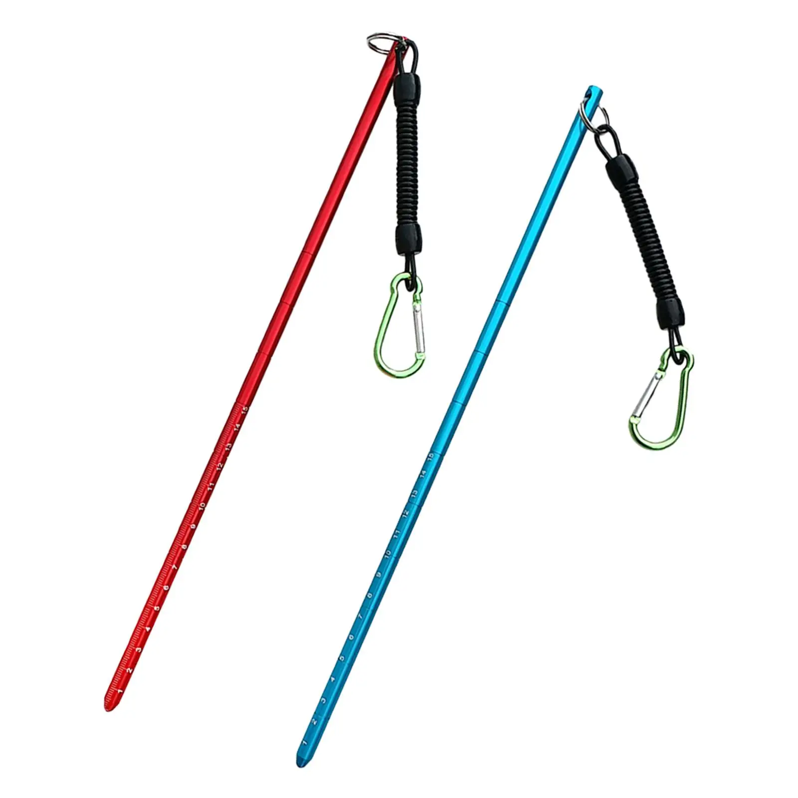 2x Scuba Diving Pointer W/Measurement W/Carabiner Water Sports Accessories