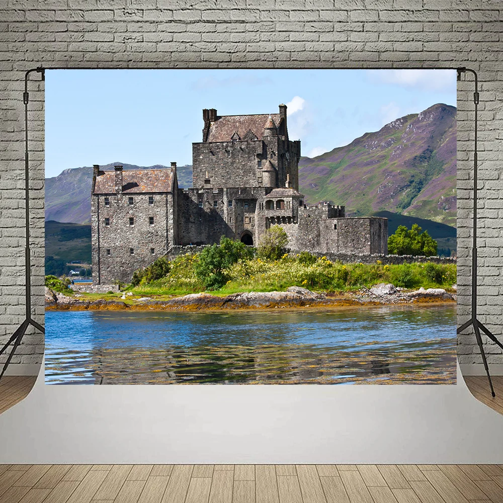 Nature Phong Cảnh Ngôi Làng Miền Núi Rừng Lâu Đài Backdrop Bé Chân Dung Danh Bạ Hình Ảnh Cho Photo Studio Nhiếp Ảnh Nền