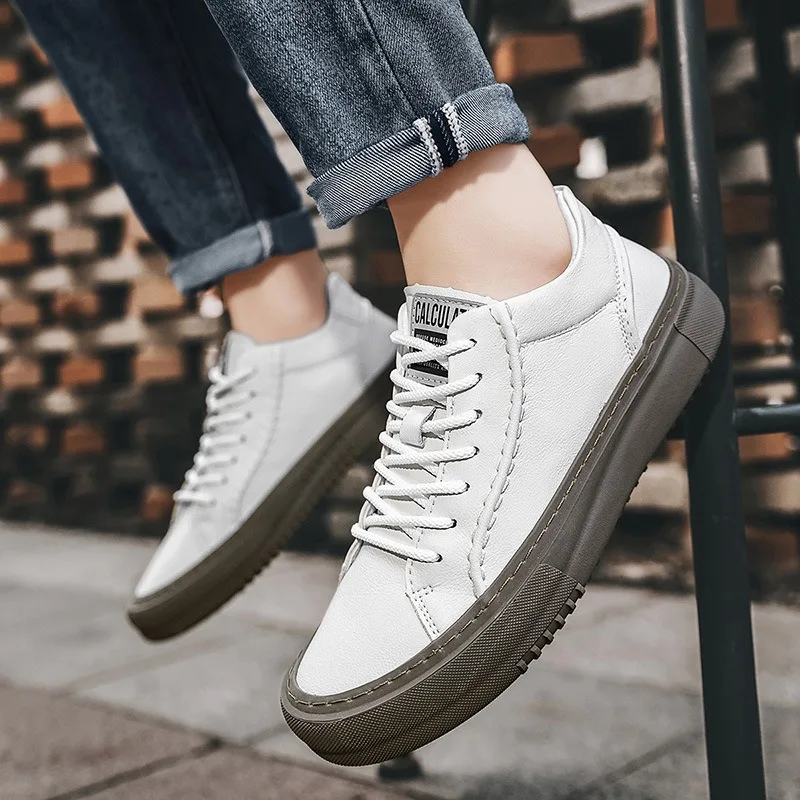 

Мужские белые кроссовки 2025 года для весны и осени: новые, модные, универсальные, летние, повседневные, дышащие и износостойкие