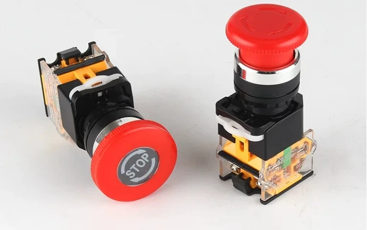 LA38-11ZS Mushroom-shaped emergency stop self-locking switch 1NO 1NC
